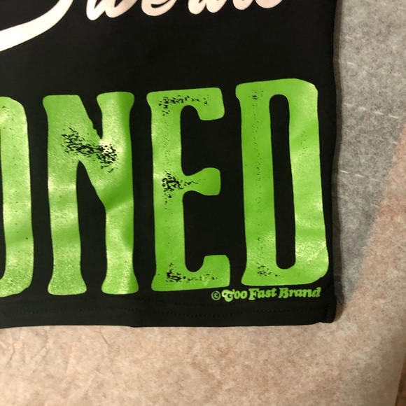 LAST 1 NWT Too Fast / Dolls Kill We Are Stoned Crop Halter Top - Picture 2 of 3